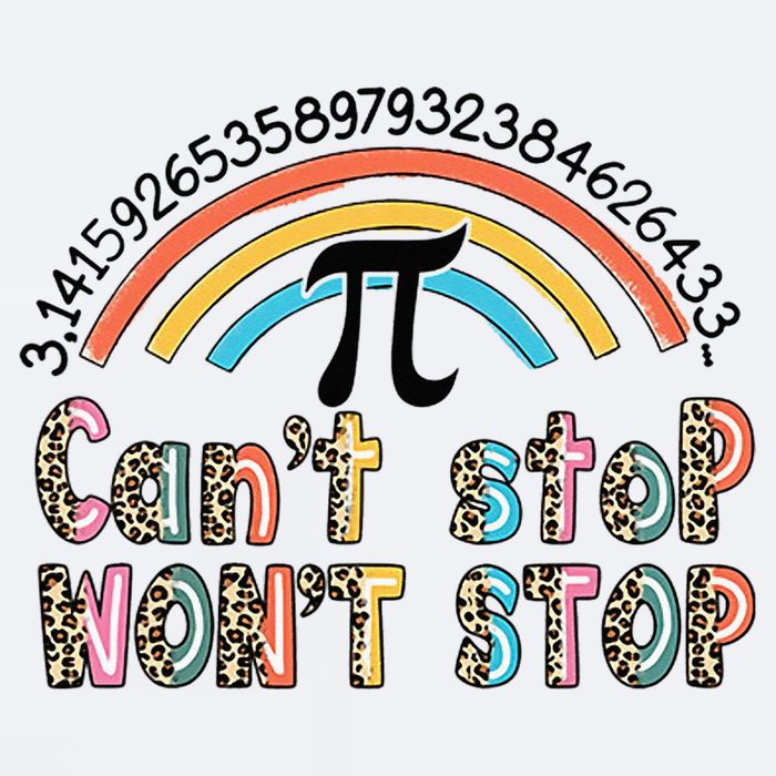 Can't Stop Pi Won't Stop Leopard Pi Day Math Lover Sueded Cloud Jersey T-Shirt