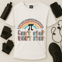 Can't Stop Pi Won't Stop Leopard Pi Day Math Lover Performance Shirt