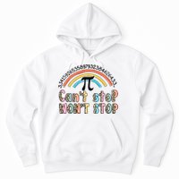 Can't Stop Pi Won't Stop Leopard Pi Day Math Lover Hoodie