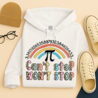 Can't Stop Pi Won't Stop Leopard Pi Day Math Lover Hoodie