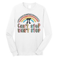 Can't Stop Pi Won't Stop Leopard Pi Day Math Lover Long Sleeve Shirt