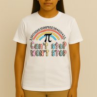 Can't Stop Pi Won't Stop Leopard Pi Day Math Lover T-Shirt