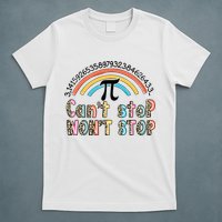 Can't Stop Pi Won't Stop Leopard Pi Day Math Lover T-Shirt