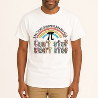 Can't Stop Pi Won't Stop Leopard Pi Day Math Lover Tall T-Shirt