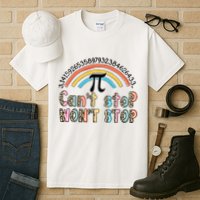 Can't Stop Pi Won't Stop Leopard Pi Day Math Lover Tall T-Shirt
