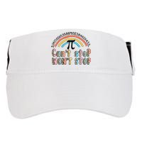 Can't Stop Pi Won't Stop Leopard Pi Day Math Lover Adult Drive Performance Visor