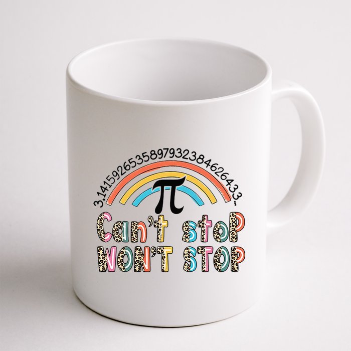 Can't Stop Pi Won't Stop Leopard Pi Day Math Lover Mug