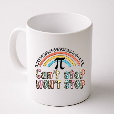 Can't Stop Pi Won't Stop Leopard Pi Day Math Lover Mug
