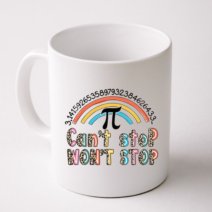 Can't Stop Pi Won't Stop Leopard Pi Day Math Lover Mug