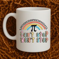 Can't Stop Pi Won't Stop Leopard Pi Day Math Lover Mug
