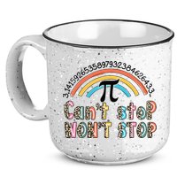 Can't Stop Pi Won't Stop Leopard Pi Day Math Lover 15oz Campfire Ceramic Mug
