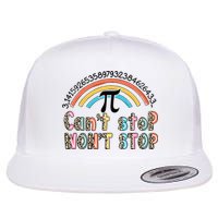 Can't Stop Pi Won't Stop Leopard Pi Day Math Lover Flatbill Hat