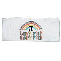 Can't Stop Pi Won't Stop Leopard Pi Day Math Lover Large Microfiber Waffle Golf Towel
