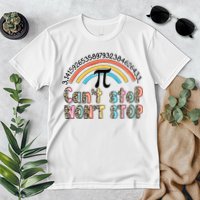 Can't Stop Pi Won't Stop Leopard Pi Day Math Lover Premium T-Shirt