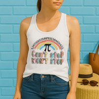Can't Stop Pi Won't Stop Leopard Pi Day Math Lover Womens Tank Top