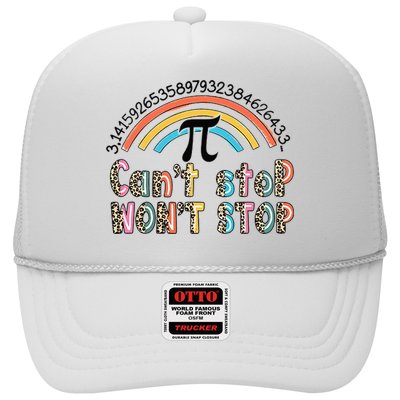 Can't Stop Pi Won't Stop Leopard Pi Day Math Lover Trucker Hat