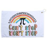 Can't Stop Pi Won't Stop Leopard Pi Day Math Lover Grommeted Golf Towel
