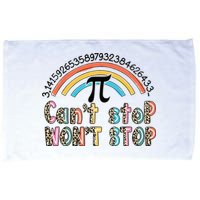Can't Stop Pi Won't Stop Leopard Pi Day Math Lover Microfiber Hand Towel