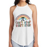Can't Stop Pi Won't Stop Leopard Pi Day Math Lover Women's Perfect Tri Rocker Tank