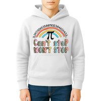 Can't Stop Pi Won't Stop Leopard Pi Day Math Lover Kids Hoodie
