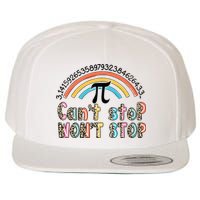 Can't Stop Pi Won't Stop Leopard Pi Day Math Lover Wool Snapback Cap