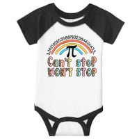 Can't Stop Pi Won't Stop Leopard Pi Day Math Lover Infant Baby Jersey Bodysuit