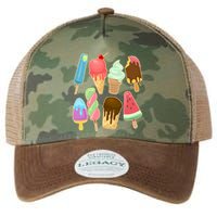 Cute Summer Popsicles And Ice Cream Legacy Tie Dye Trucker Hat