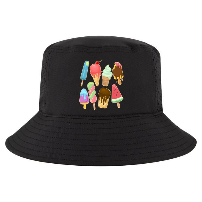 Cute Summer Popsicles And Ice Cream Cool Comfort Performance Bucket Hat