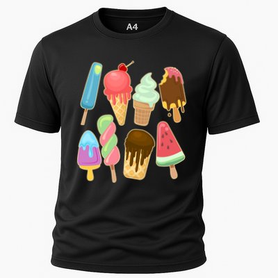 Cute Summer Popsicles And Ice Cream Performance Shirt