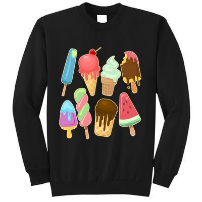 Cute Summer Popsicles And Ice Cream Sweatshirt