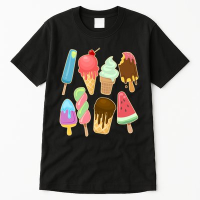Cute Summer Popsicles And Ice Cream Tall T-Shirt