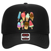 Cute Summer Popsicles And Ice Cream Trucker Hat
