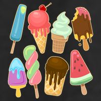 Cute Summer Popsicles And Ice Cream Golf Towel