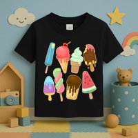 Cute Summer Popsicles And Ice Cream Toddler T-Shirt