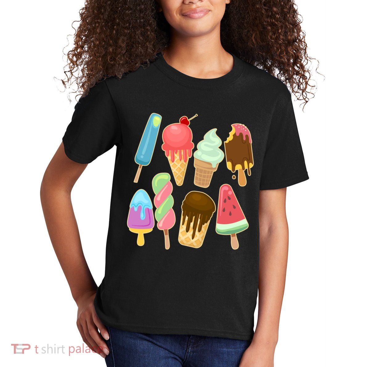 Cute Summer Popsicles And Ice Cream Kids T-Shirt