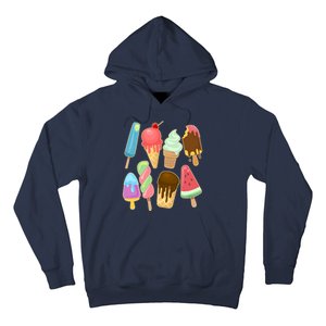 Cute Summer Popsicles And Ice Cream Hoodie