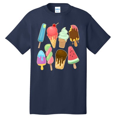 Cute Summer Popsicles And Ice Cream Tall T-Shirt