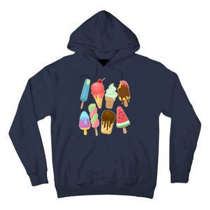 Cute Summer Popsicles And Ice Cream Tall Hoodie