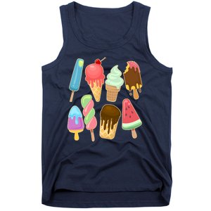 Cute Summer Popsicles And Ice Cream Tank Top