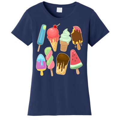 Cute Summer Popsicles And Ice Cream Women's T-Shirt