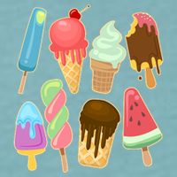 Cute Summer Popsicles And Ice Cream Sueded Cloud Jersey T-Shirt