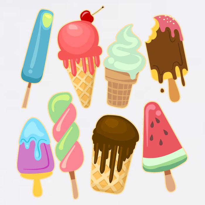 Cute Summer Popsicles And Ice Cream Garment-Dyed Sweatshirt