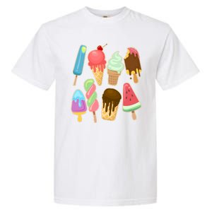 Cute Summer Popsicles And Ice Cream Garment-Dyed Heavyweight T-Shirt