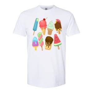 Cute Summer Popsicles And Ice Cream Softstyle CVC T-Shirt