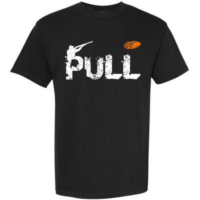 Clay Skeet Pigeon Shooting Pull Clay Bird Hunter Sports Garment-Dyed Heavyweight T-Shirt
