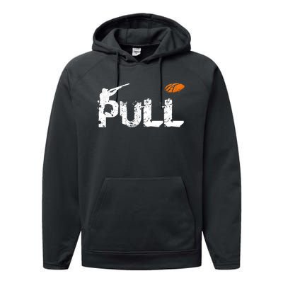 Clay Skeet Pigeon Shooting Pull Clay Bird Hunter Sports Performance Fleece Hoodie