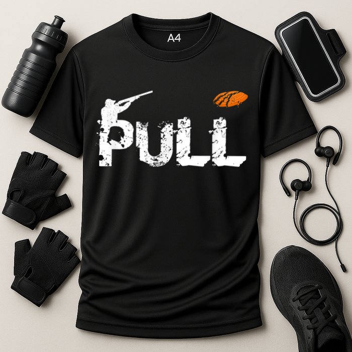 Clay Skeet Pigeon Shooting Pull Clay Bird Hunter Sports Cooling Performance Crew T-Shirt