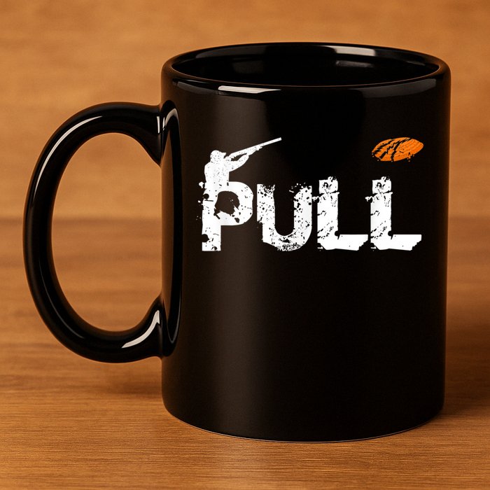 Clay Skeet Pigeon Shooting Pull Clay Bird Hunter Sports 11oz C Handle Ceramic Mug