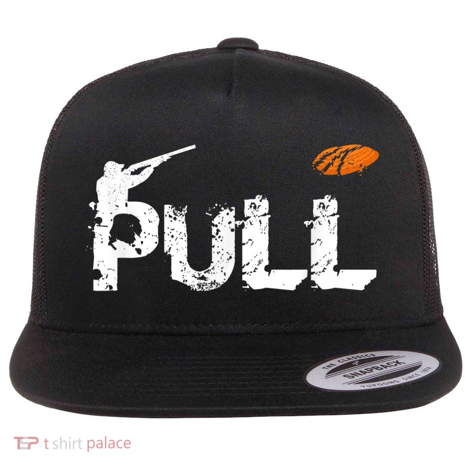 Clay Skeet Pigeon Shooting Pull Clay Bird Hunter Sports Flatbill Hat