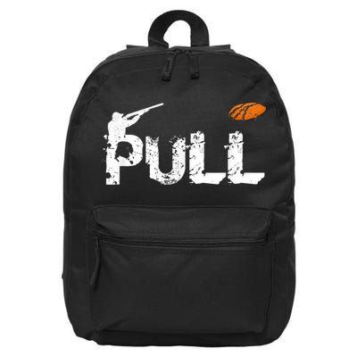 Clay Skeet Pigeon Shooting Pull Clay Bird Hunter Sports 16 in Basic Backpack